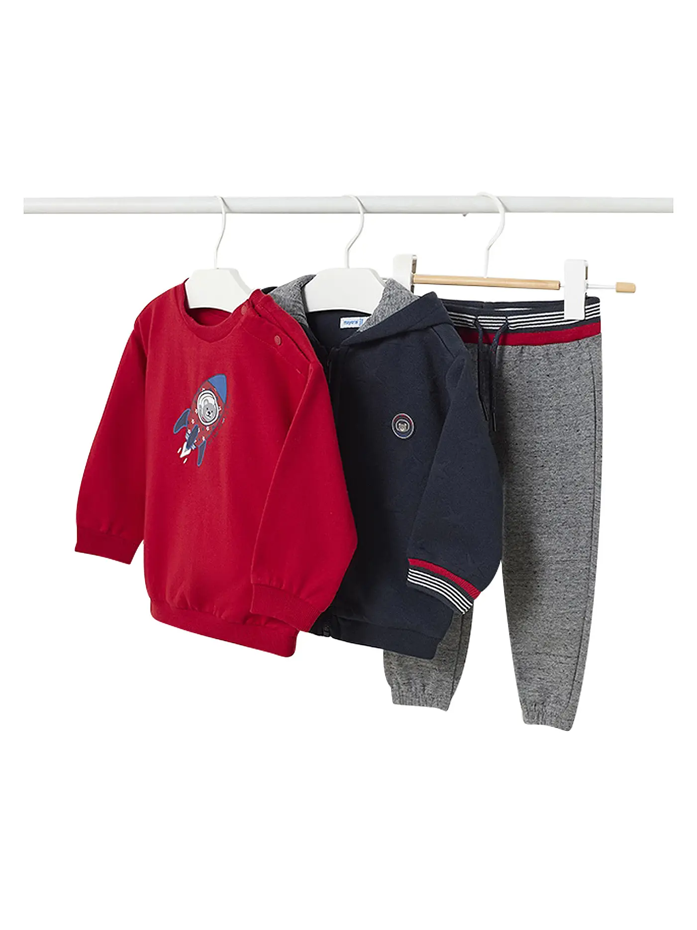 MAYORAL | Baby Set Jogginganzug und Shirt 3-teilig | 